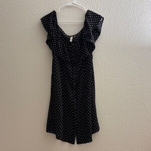 Gypsies and Moondust Sleeveless Polka Dot Mini Dress